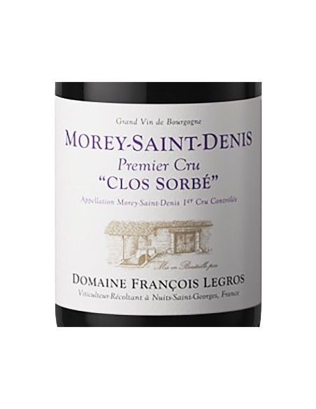 Morey Saint Denis AOS Premier Cru 'Clos Sorbe' 2017 (750 ml.) Domaine Francois Legros Domaine Francois Legros - 2
