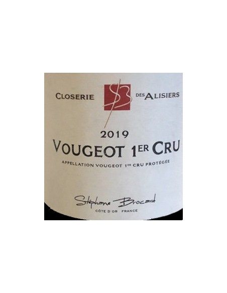 Vougeot AOC Premier Cru Pinot Noir 'Stephane Brocard' 2019 (750 ml.) Closerie des Alisiers Closerie des Alisiers - 2 Vougeot AOC Premier Cru Pinot Noir 'Stephane Brocard' 2019 (750 ml.) Closerie des Alisiers Closerie des Alisiers - 2