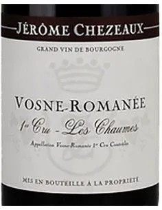 Vosne-Romanee AOC Premier Cru Pinot Noir 'Les Chaumes' 2021 (750 ml.) Jerome Chezeaux Jerome Chezeaux - 1 2