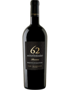 Red Wines - Primitivo di Manduria DOP Reserve 'Anniversario 62' 2018 (750 ml.) - San Marzano - San Marzano - 1