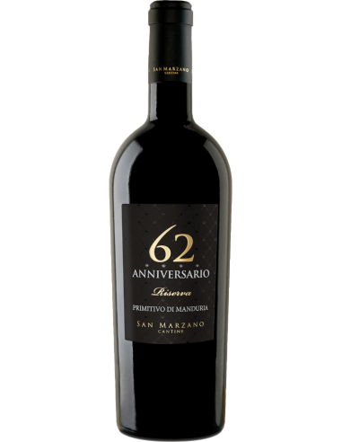Red Wines - Primitivo di Manduria DOP Reserve 'Anniversario 62' 2018 (750 ml.) - San Marzano - San Marzano - 1