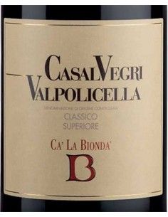 Valpolicella Classico Superiore DOC 'Casalvegri' 2021 (750 ml.) Ca' La Bionda Ca' la Bionda - 1 2