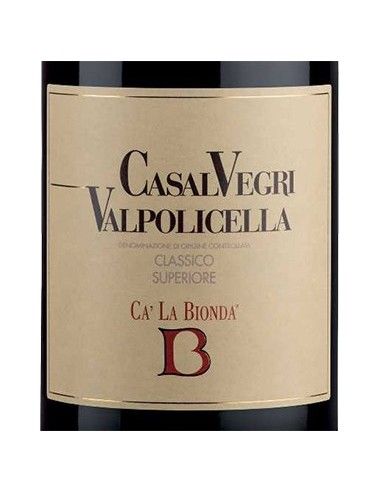 Valpolicella Classico Superiore DOC 'Casalvegri' 2021 (750 ml.) Ca' La Bionda Ca' la Bionda - 2