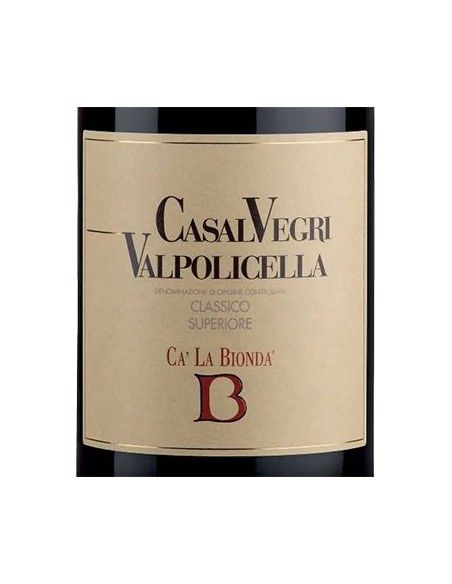 Valpolicella Classico Superiore DOC 'Casalvegri' 2021 (750 ml.) Ca' La Bionda Ca' la Bionda - 2