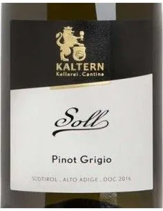 Alto Adige DOC Pinot Grigio 'Soll' 2022 (750 ml.) Cantina di Caldaro Kaltern Kaltern - 1 2