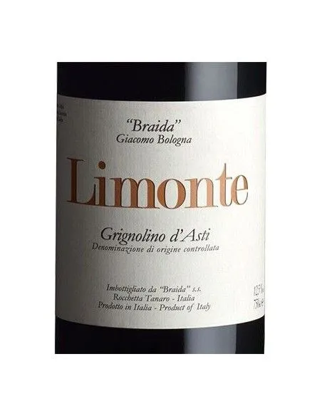 Grignolino d'Asti DOC 'Limonte' 2023 (750 ml.) Braida Braida - 2