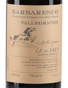 Barbaresco DOCG 'Vallegrande' 2021 (750 ml.) Ca' del Baio Ca' del Baio - 1 2