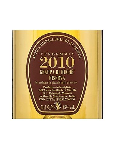 Grappa di Ruche' Riserva 2010 (700 ml. astucciato) Antica Distilleria di Altavilla Antica Distilleria di Altavilla - 3