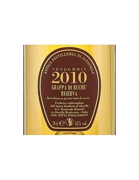 Grappa di Ruche' Riserva 2010 (700 ml. boxed) Antica Distilleria di Altavilla Antica Distilleria di Altavilla - 3 Grappa di Ruche' Riserva 2010 (700 ml. boxed) Antica Distilleria di Altavilla Antica Distilleria di Altavilla - 3