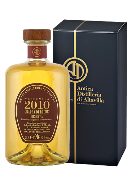 Grappa di Ruche' Riserva 2010 (700 ml. astucciato) Antica Distilleria di Altavilla Antica Distilleria di Altavilla - 1 Grappa di Ruche' Riserva 2010 (700 ml. astucciato) Antica Distilleria di Altavilla Antica Distilleria di Altavilla - 1