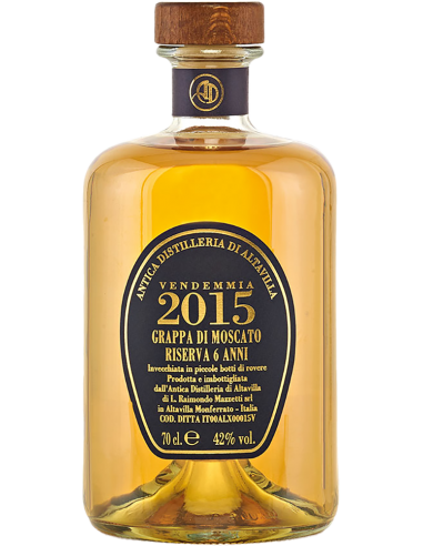 Grappa di Moscato Riserva 2015 (700 ml. astucciato) Antica Distilleria di Altavilla Antica Distilleria di Altavilla - 2