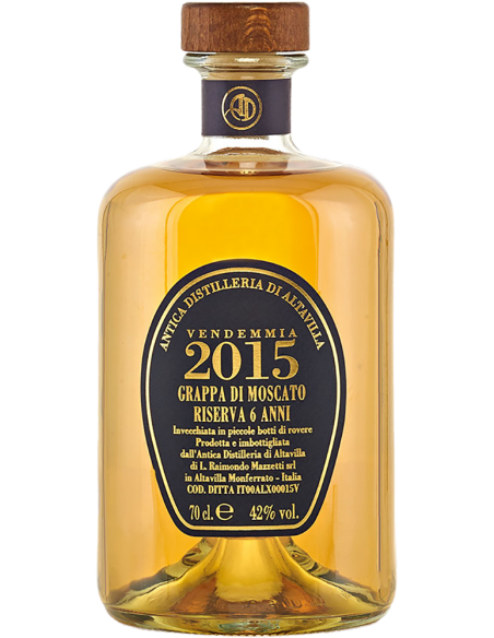 Grappa di Moscato Riserva 2015 (700 ml. astucciato) Antica Distilleria di Altavilla Antica Distilleria di Altavilla - 2 Grappa di Moscato Riserva 2015 (700 ml. astucciato) Antica Distilleria di Altavilla Antica Distilleria di Altavilla - 2