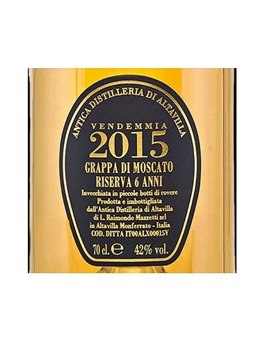 Grappa di Moscato Riserva 2015 (700 ml. astucciato) Antica Distilleria di Altavilla Antica Distilleria di Altavilla - 3