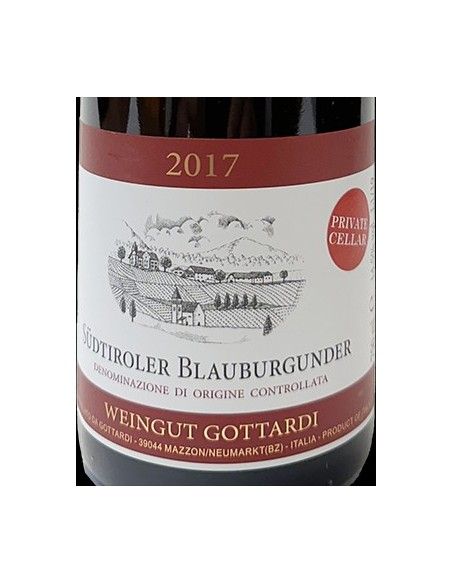 Alto Adige DOC Pinot Noir 'Mazzon Private Cellar' 2017 (750 ml.) Gottardi Gottardi - 2