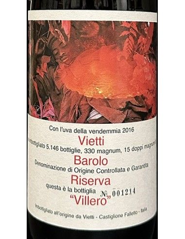 Barolo Riserva DOCG 'Villero' 2016 (750 ml.) Vietti Vietti - 2