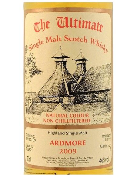 Single Malt Scotch Whisky 'Ardmore' 12 Ans 2009 (700 ml. avec etui) The Ultimate Whisky Company The Ultimate - 3