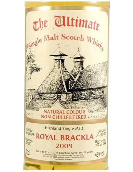 Single Malt Scotch Whisky 'Royal Brackla' 11 YO 2009 (700 ml. boxed) The Ultimate Whisky Company The Ultimate Whisky Company - 3