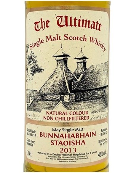 Peated Single Malt Scotch Whisky 'Bunnahabhain Staoisha' 8 YO 2013 (700 ml. astuccio) The Ultimate Whisky Company The Ultimate W