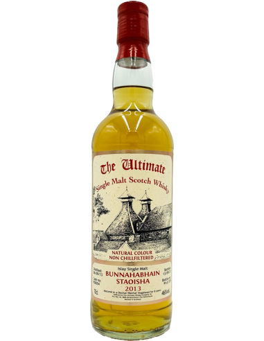 Peated Single Malt Scotch Whisky 'Bunnahabhain Staoisha' 8 Jahre 2013 (700 ml. mit etui) The Ultimate Whisky Company The Ultimat