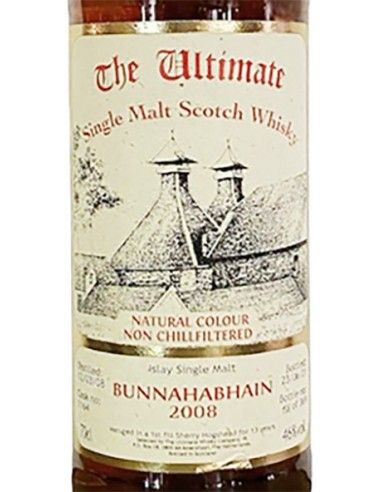 Peated Single Malt Scotch Whisky 'Bunnahabhain Staoisha' 13 Ans 2008 (700 ml. avec etui) The Ultimate Whisky Company The Ultimat