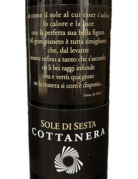 Terre Siciliane IGT Syrah 'Sole di Sesta' 2020 (750 ml.) Cottanera Cottanera - 2