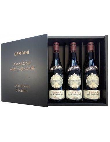 Amarone della Valpolicella Classico DOCG Archivio Storico 2007-2008-2009  (3x750 ml. cassetta di legno Deluxe) Bertani Bertani -