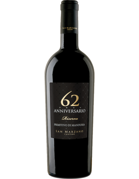 Primitivo di Manduria DOP Riserva 'Anniversario 62' 2019 (750 ml.) San Marzano San Marzano - 1