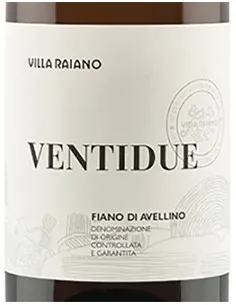 Fiano di Avellino DOCG 'Ventidue' 2020 (750 ml.) Villa Raiano Villa Raiano - 1 2