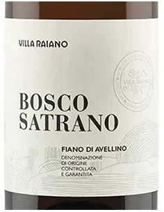 Fiano di Avellino DOCG 'Bosco Satrano' 2020 (750 ml.) Villa Raiano Villa Raiano - 1 2