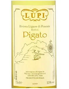 Riviera Ligure di Ponente DOC Pigato 2023 (750 ml.) Lupi Lupi - 1 2