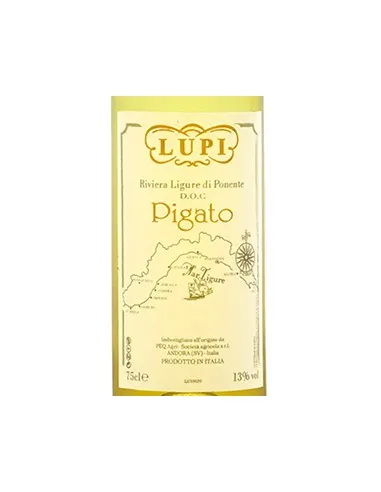 Riviera Ligure di Ponente DOC Pigato 2023 (750 ml.) Lupi Lupi - 2