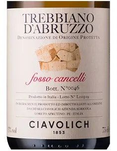 Trebbiano d’Abruzzo DOP 'Fosso Cancelli' 2021 (750 ml.) Ciavolich Ciavolich - 1 2