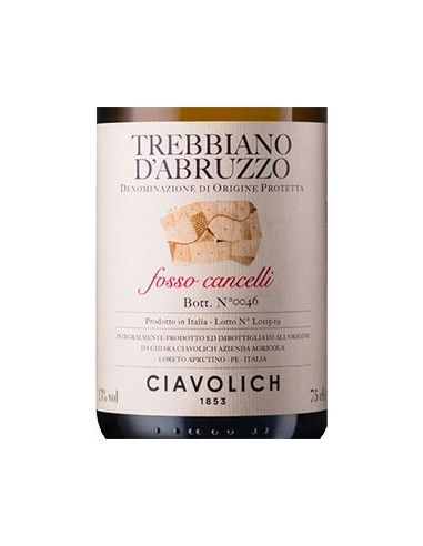 Trebbiano d'Abruzzo DOP 'Fosso Cancelli' 2021 (750 ml.) Ciavolich Ciavolich - 2