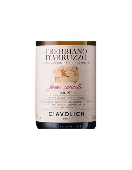 Trebbiano d'Abruzzo DOP 'Fosso Cancelli' 2021 (750 ml.) Ciavolich Ciavolich - 2