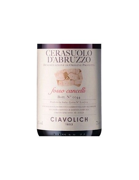 Cerasuolo d'Abruzzo DOP 'Fosso Cancelli' 2022 (750 ml.) Ciavolich Ciavolich - 2 Cerasuolo d'Abruzzo DOP 'Fosso Cancelli' 2022 (750 ml.) Ciavolich Ciavolich - 2