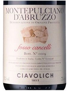 Montepulciano d'Abruzzo DOP 'Fosso Cancelli' 2019 (750 ml.) Ciavolich Ciavolich - 1 2