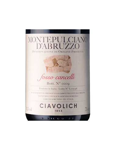 Montepulciano d'Abruzzo DOP 'Fosso Cancelli' 2019 (750 ml.) Ciavolich Ciavolich - 2