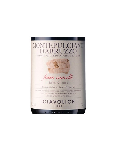 Montepulciano d'Abruzzo DOP 'Fosso Cancelli' 2019 (750 ml.) Ciavolich Ciavolich - 2