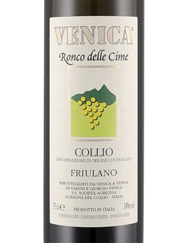 Collio DOC Friulano 'Ronco delle Cime' 2024 (750 ml.) Venica Venica - 2