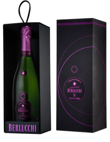 Franciacorta DOCG Rose' 'Nature '61' 2017 (750 ml. cofanetto regalo) Berlucchi Berlucchi - 1