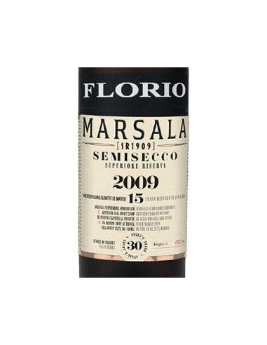 Marsala Semisecco Superiore Riserva DOC 'SR1909' 2009 (750 ml.) Florio Florio - 2