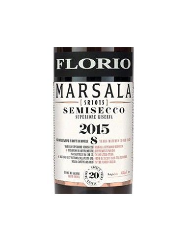 Marsala Semisecco Superiore Riserva DOC 'SR1015' 2015 (750 ml.) Florio Florio - 2