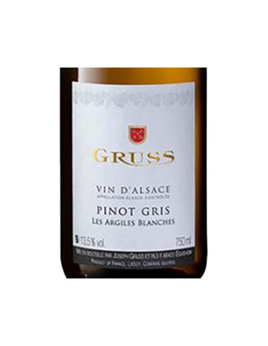 Alsace AOC Pinot Gris 'Les Argiles Blanches' 2024 (750 ml.) Gruss Gruss - 2