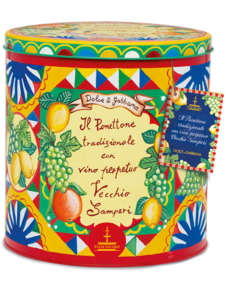 Panettone Dolce & Gabbana 'Perpetual Wine Vecchio Samperi' (1 Kg. deluxe gift box) Fiasconaro Fiasconaro - 1