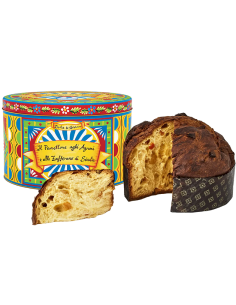 Panettone Dolce & Gabbana 'Zitrusfrüchte und Safran' (1 Kg. Deluxe Geschenkbox) Fiasconaro Fiasconaro - 1 2