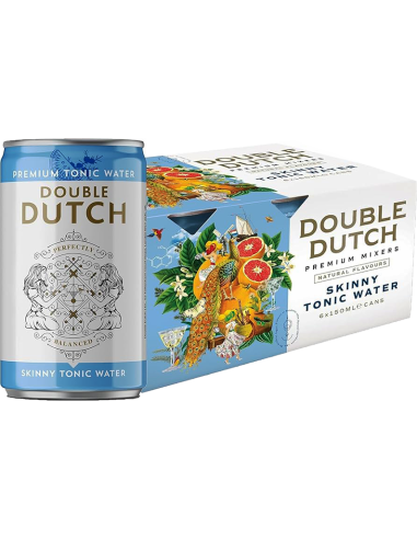 Premium Skinny Tonic Water 'Natural Flavour' (6x150 ml.) Double Dutch Double Dutch - 1