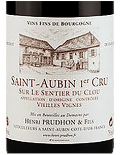 Saint-Aubin AOC Premier Cru Pinot Noir 'Sur le Sentier du Clou' Vieilles Vignes 2022 (750 ml.) Henri Prudhon & Fils Henri Prudho 2