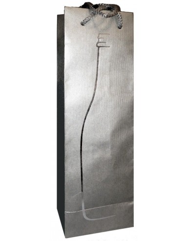 Silver Wine Shopper Luxury line for 1 Bottle Silver Wine Shopper Luxury line for 1 Bottle