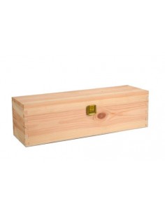 Wooden Boxes - Solid Fir Wood Box for 1 Bottle of Wine of 750 ml. - Vino45 - 1