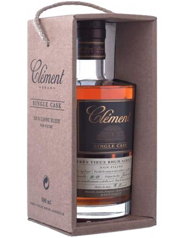 Rum - Tres Vieux Rhum Agricole Single Cask 100% 'Canne Bleue' (700 ml.) - Clement - Clement - 1 Rum - Tres Vieux Rhum Agricole Single Cask 100% 'Canne Bleue' (700 ml.) - Clement - Clement - 1